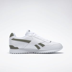 Reebok Royal Glide Ripple Clip Turnschuhe Herren - Weiß/Grün - DE 245-JGQ